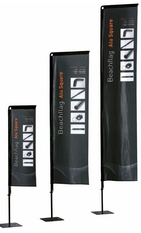 Beachflag Alu Square Pro System