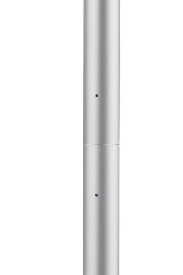 Zweiteiliges Mastrohr für einfachen Transport