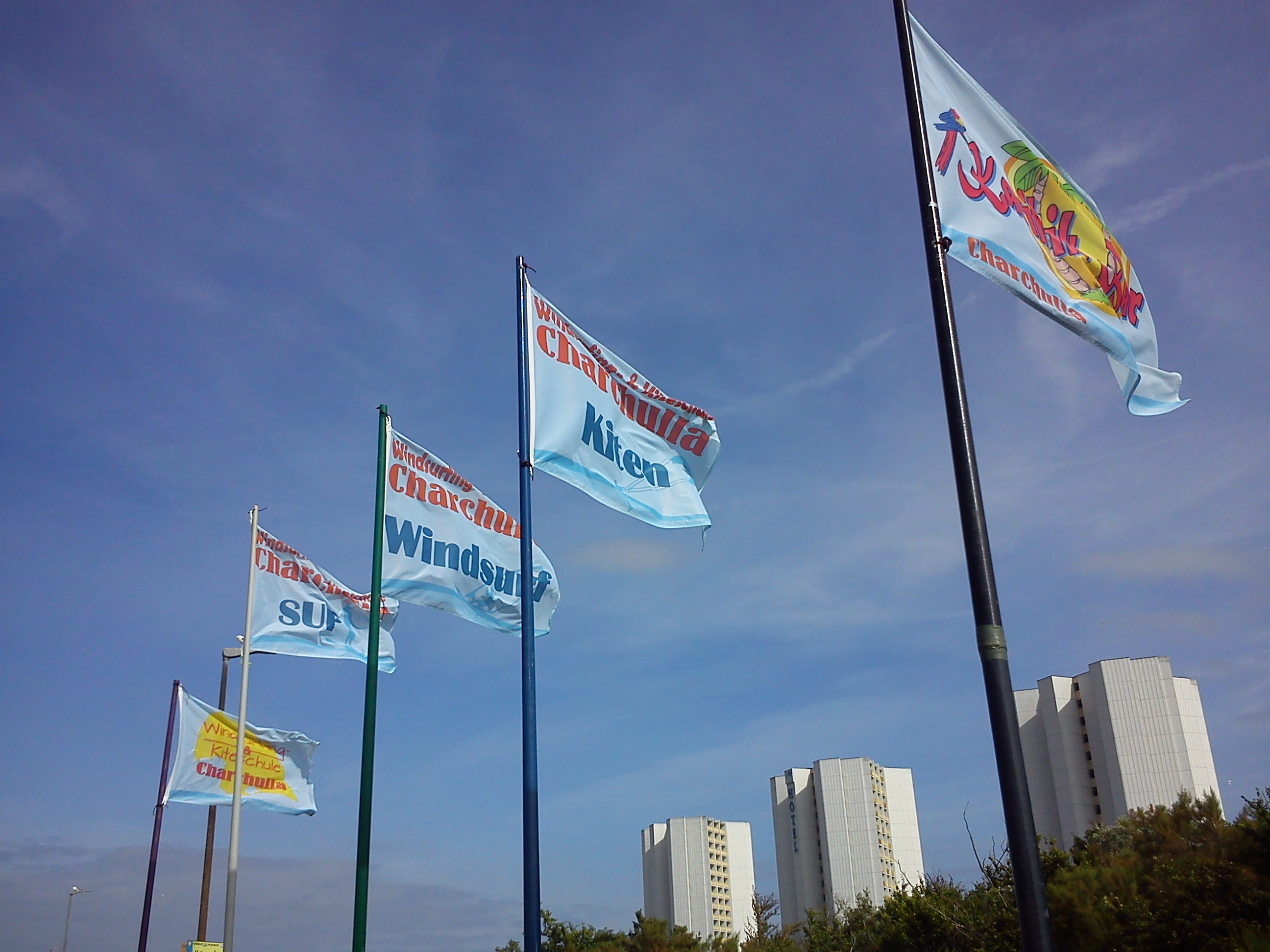 Bedruckte Flagge 150 x 100 cm an Fahnenmast – ideal für Masthöhe 5 bis 6 Meter