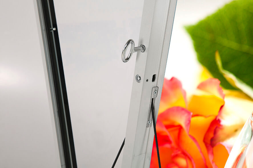 Kundenstopper mit Diebstahlsicherung