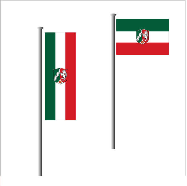 Nordrhein Westfalen Fahne günstige Qualitätsfahne