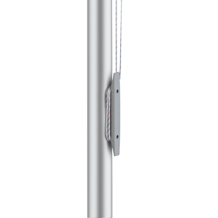 Außenliegende Hissvorrichtung erlaubt einfaches Hissen von Flaggen