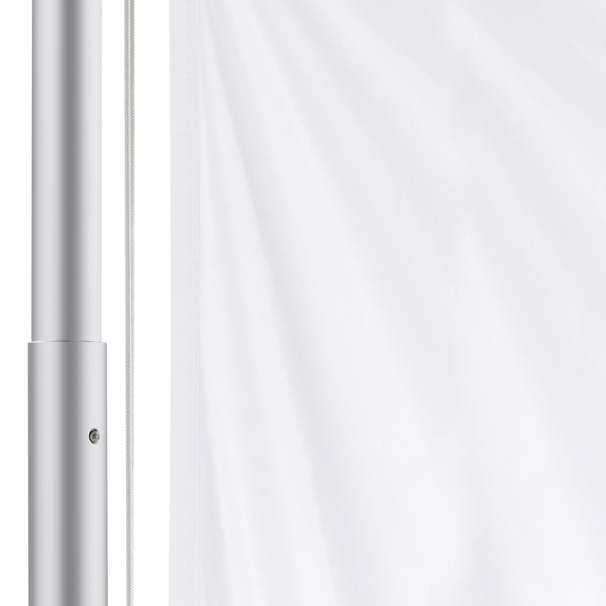 Dreiteiliges Mastrohr für einfachen Transport