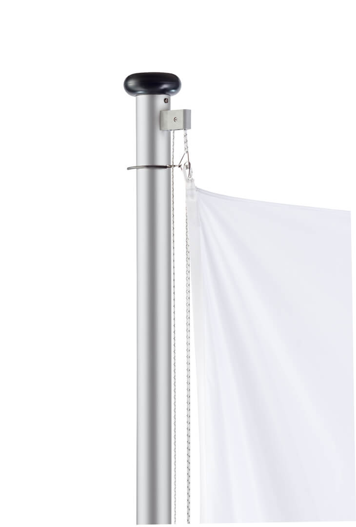 Mastkopf Flaggenmast Monarch mit Seilumkehr