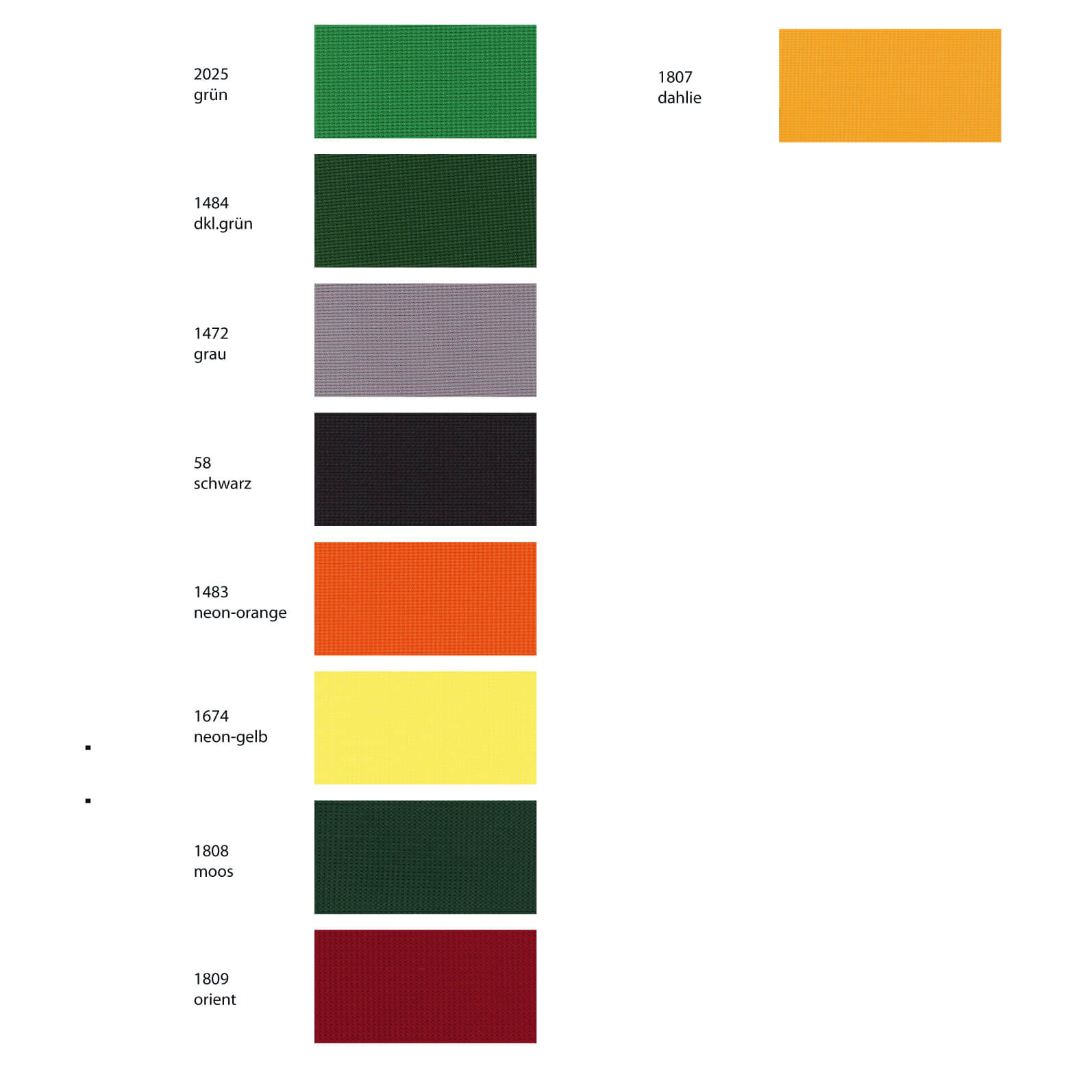 Farben Fahnenstoff 2