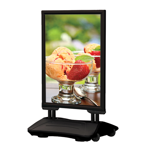 Kundenstopper mit Wassertank