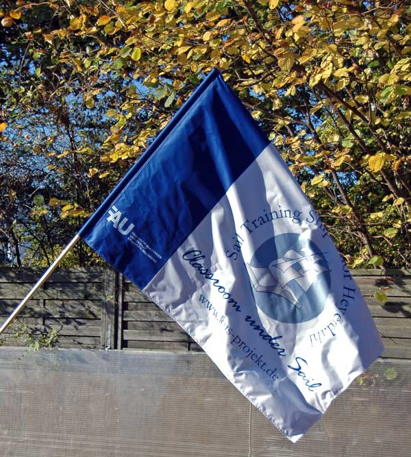 Schwenkfahne beidseitiger Druck