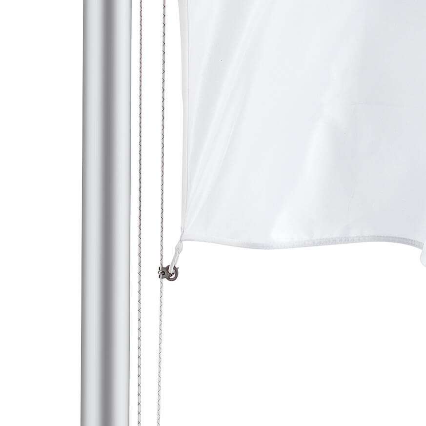 Befestigung von Flaggen am Mast