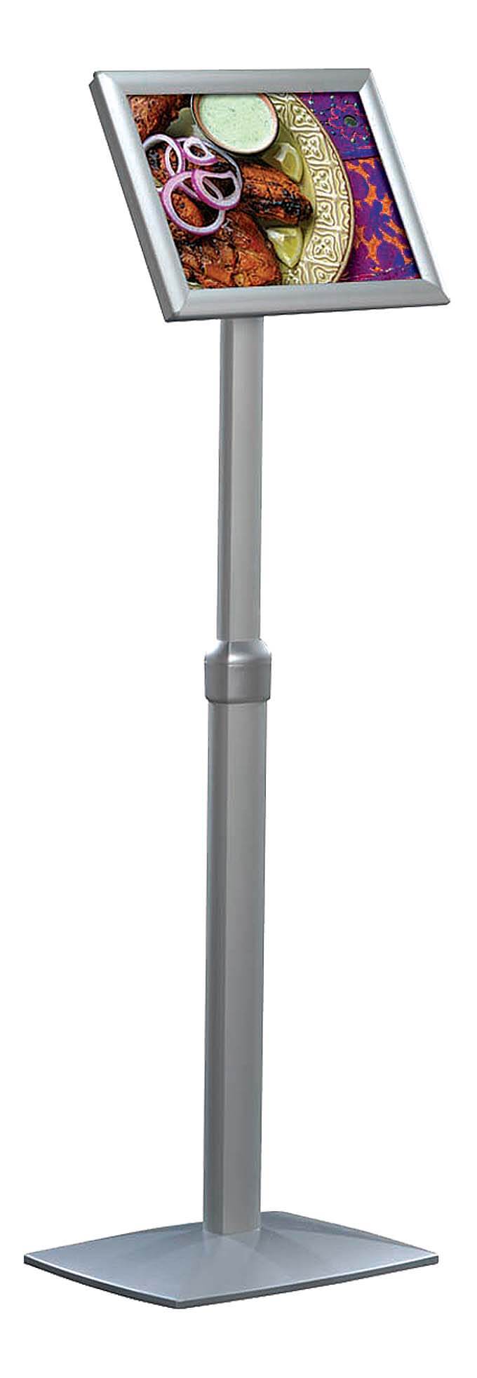 Infoständer mit anpassbarem Neigungswinkel