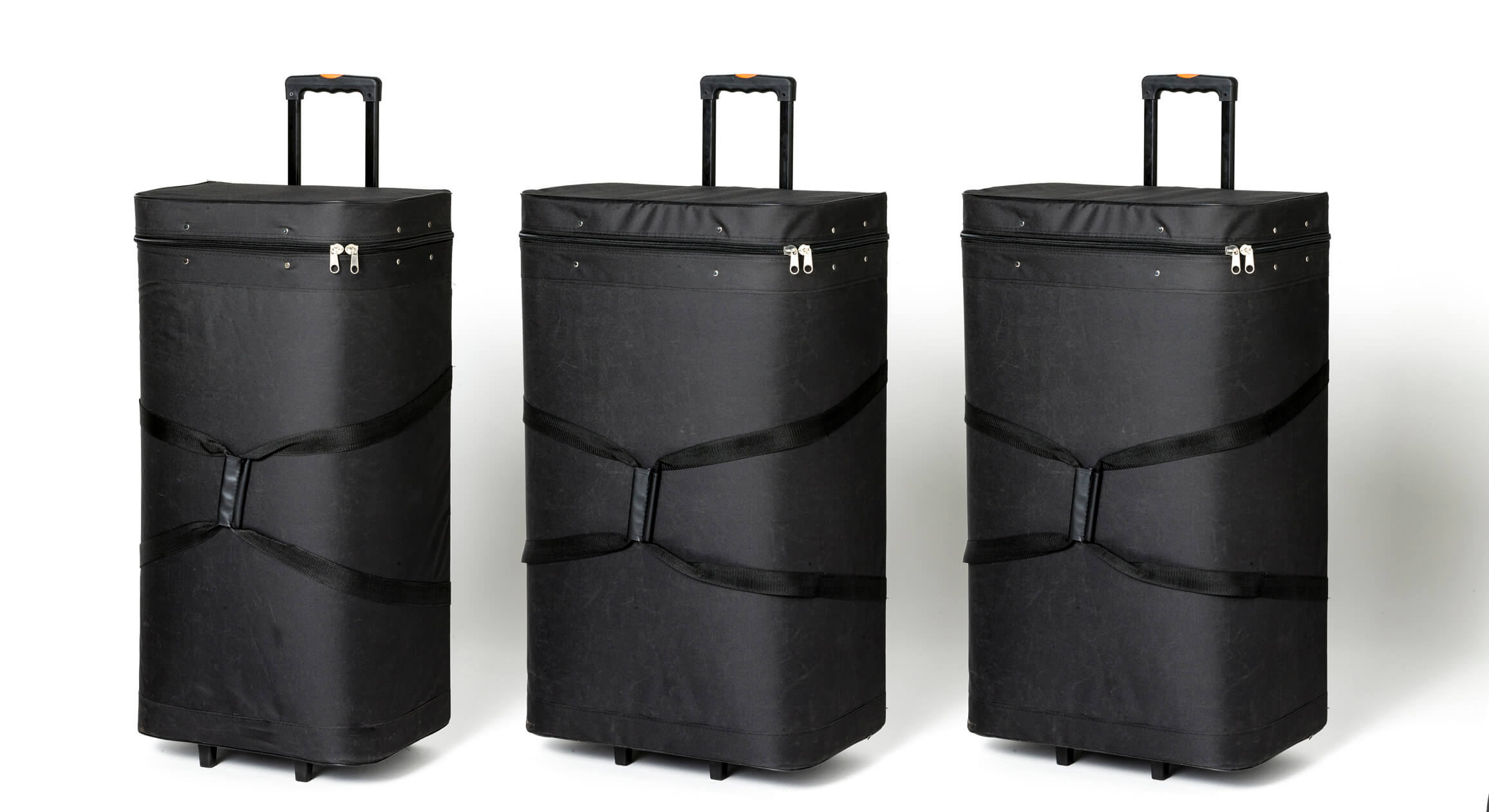 Messewand mit stabilem Koffer-Trolley