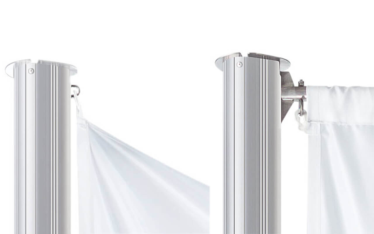 Sowohl mit als auch ohne Ausleger verfügbar