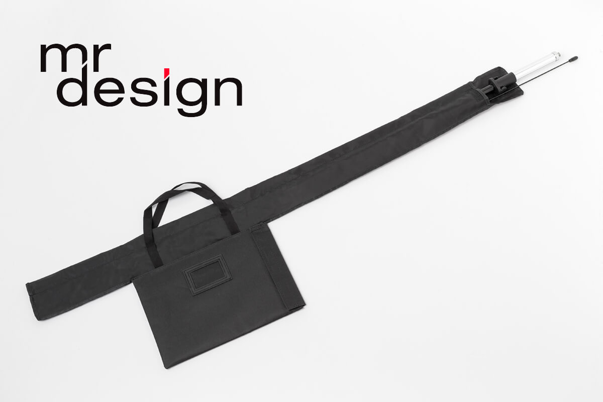 Beachflag Fiberglasrute mit Tasche und Bodenplatte