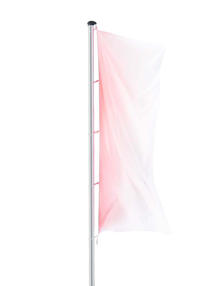 Fahnenmast LED Line mit integrierter LED-Beleuchtung