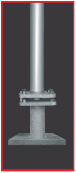Stahlhalter fürs Dach