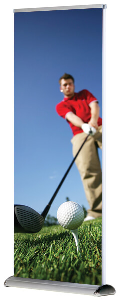 Roll Up Double mit individuell bedruckten Banner