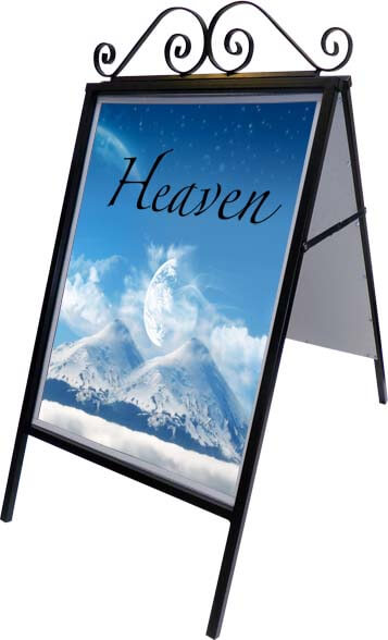 Kundenstopper Antique Classic mit Musterposter