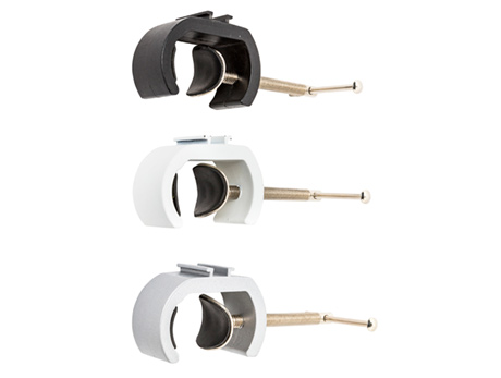 Klemmringe für Befestigung von LED-Strahlern an Zipper-Walls