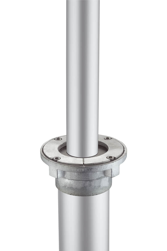 Bodenhülse M für Höhen 8 bis 12 m empfohlen