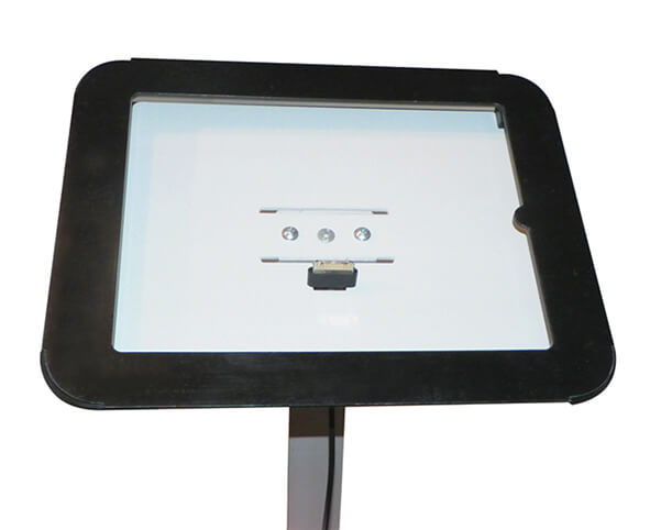 Halterung für iPads als Infotafel