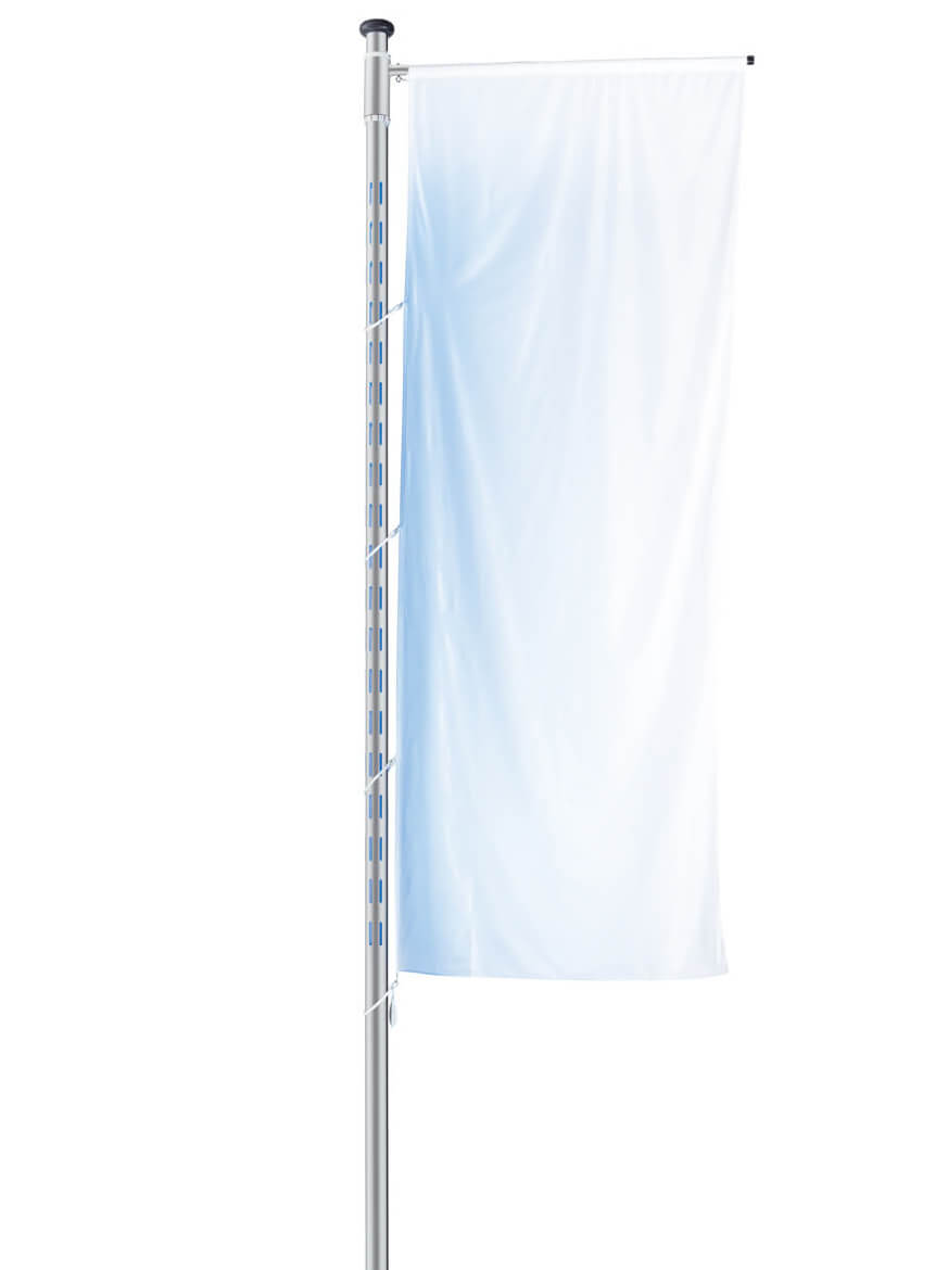 Fahnenmast Brightlight mit integrierter LED-Beleuchtung für das Fahnentuch