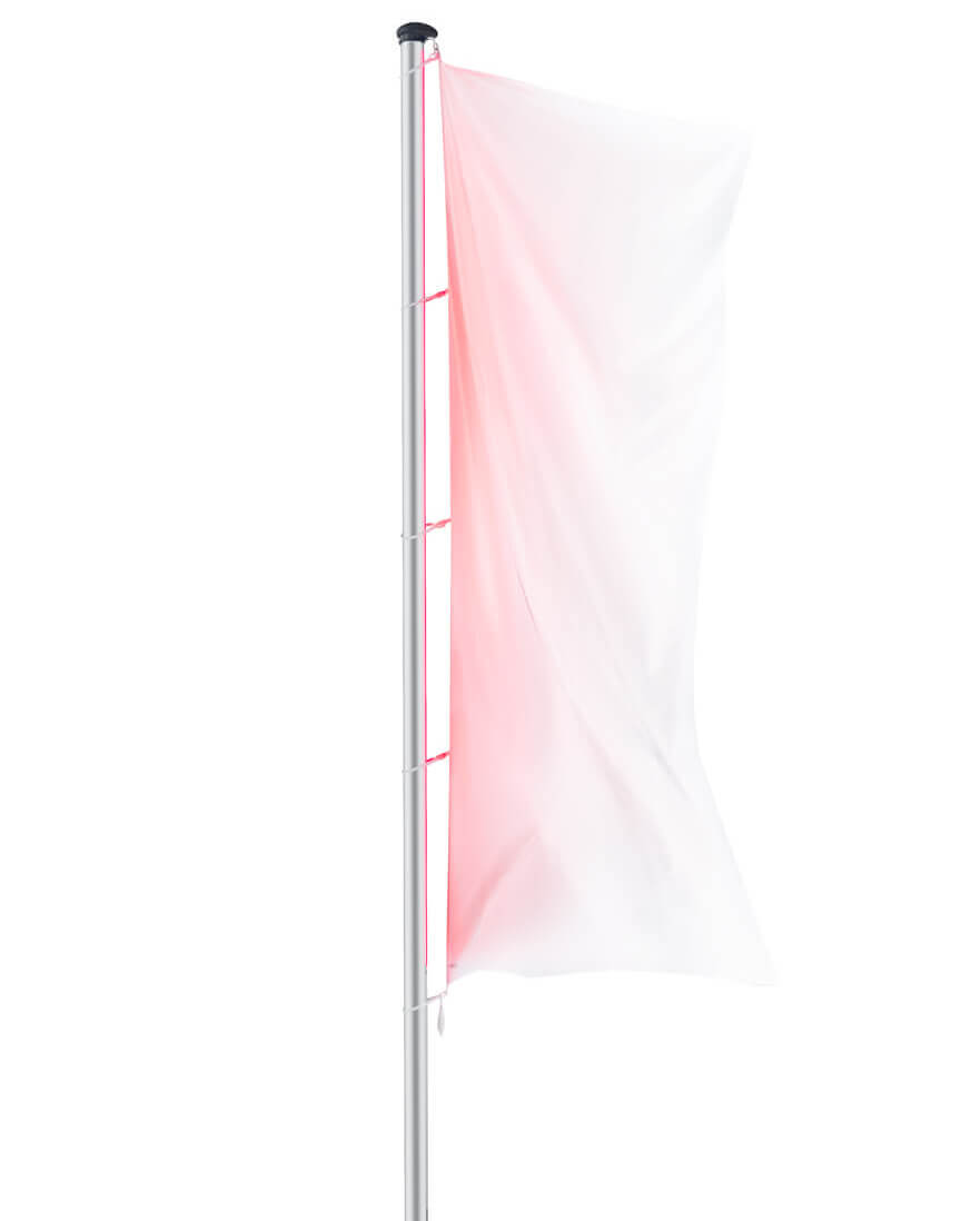 Fahnenmast mit LED-Beleuchtung