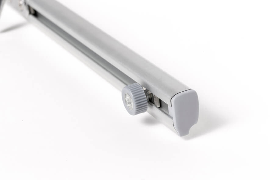 Befestigung des Banners teleskopierbar