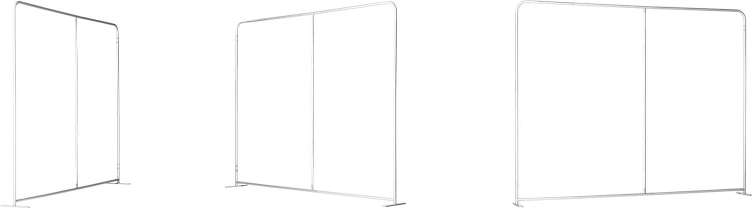 Zipper-Wall mit gerader Fläche wahlweise beidseitig bedruckt