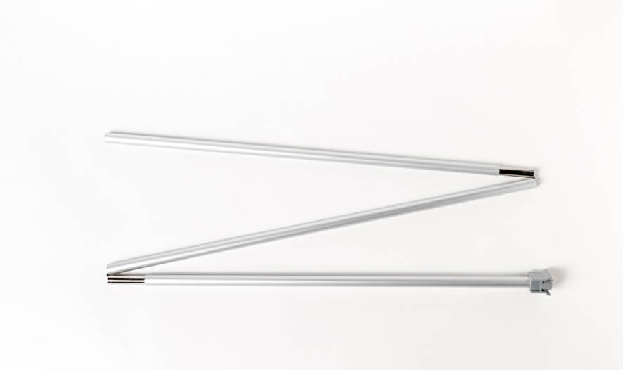 Inklusive Halterungsstange für Rollbanner