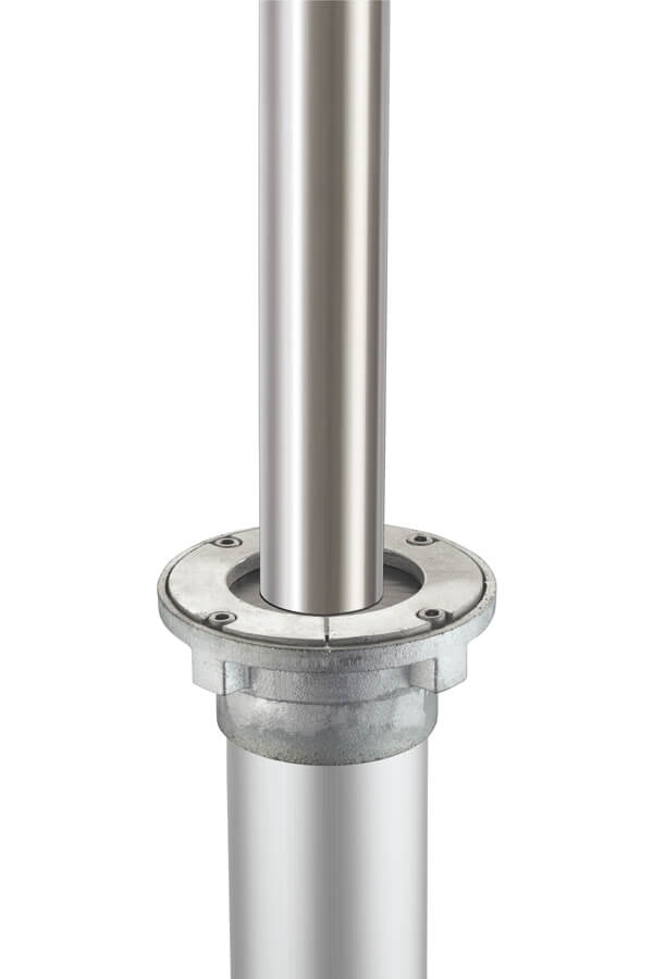 Empfohlene Bodenhalterung: Bodenhülse M