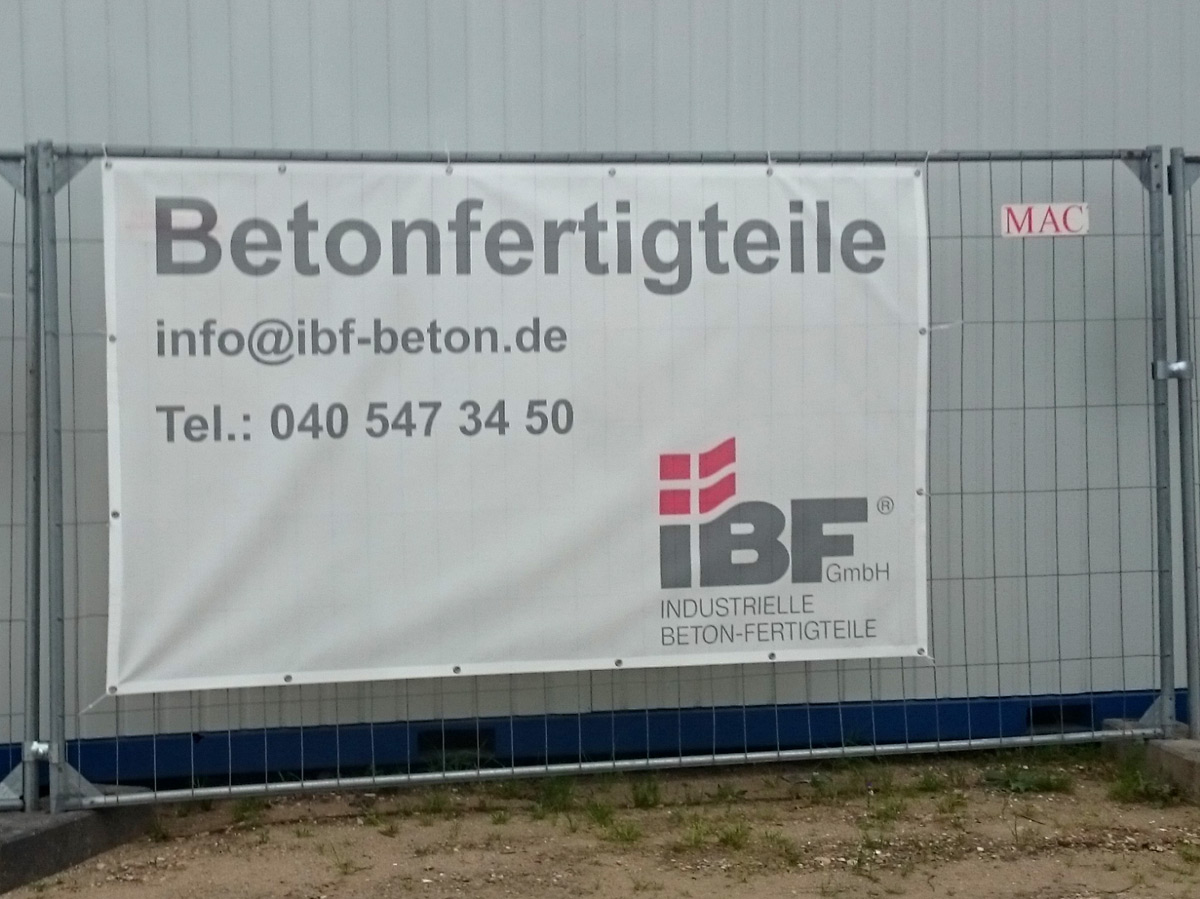 Bannerdruck Mesh Plane für Bauzaun