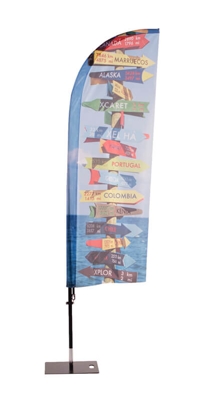 Beachflag Fiber Pro Wind