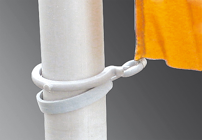 Mobiler Flaggenmast Detailbild