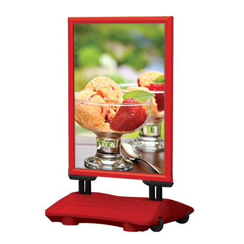 Kundenstopper mit Wassertank