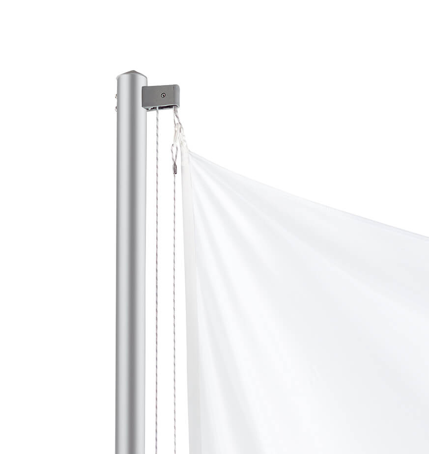 Mastkopf des Fahnenmasts Jump