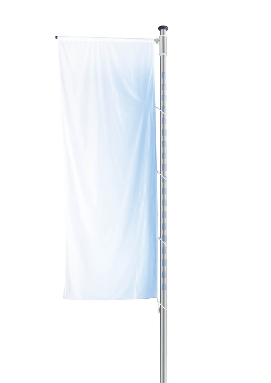 Fahnenmast Brightlight mit integrierter LED-Beleuchtung für das Fahnentuch