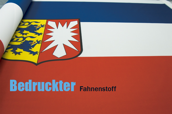Fahnenstoff bedruckt