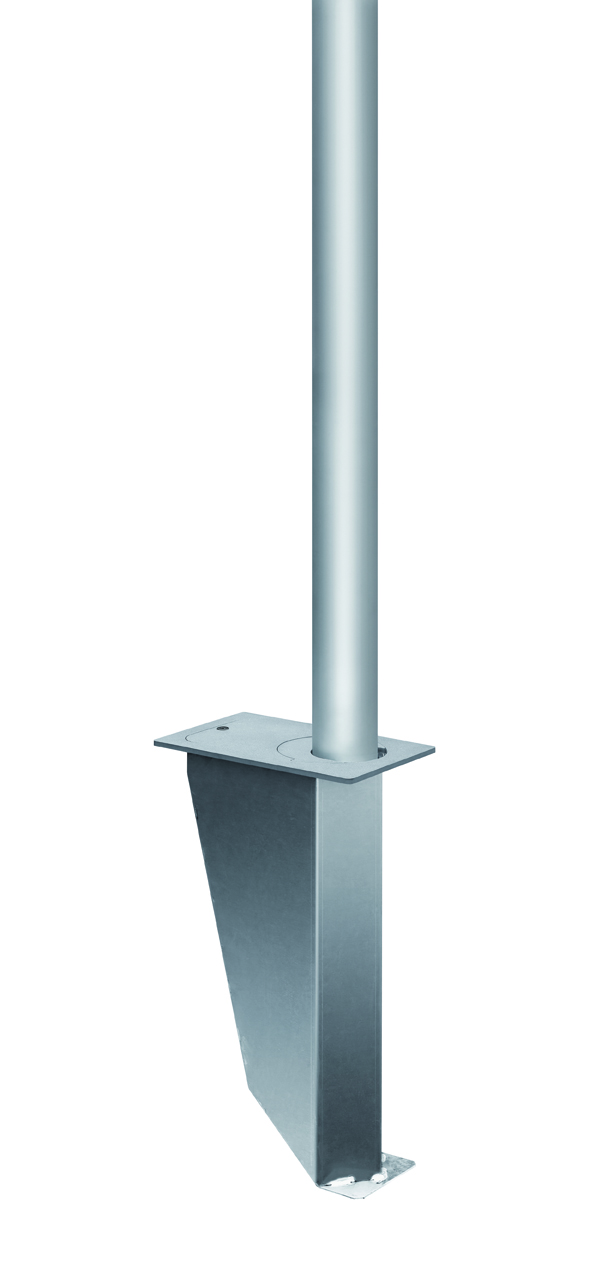 Variable Halterung für Fahnenmasten