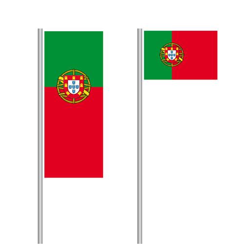 Portugal Nationalflagge im Hoch- und Querformat