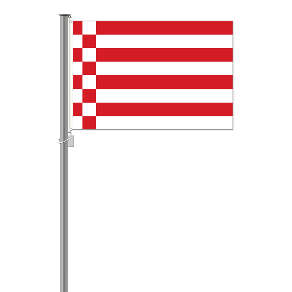 Bremen Flagge - ohne Wappen - Querformat