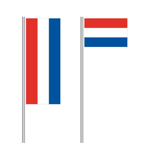 Niederlande Nationalflagge im Hoch- und Querformat