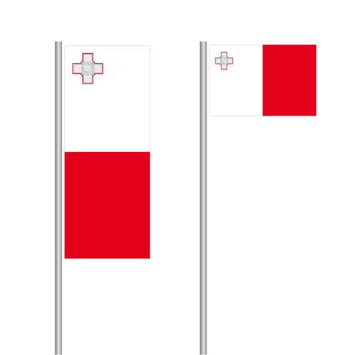 Malta Nationalflagge im Hoch- oder Querformat