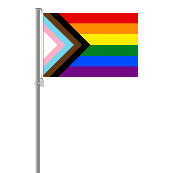 Progress-Pride Flagge - Querformat