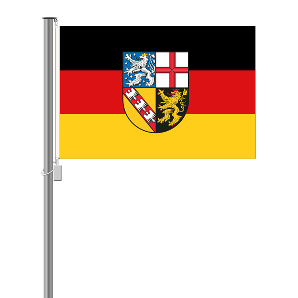 Saarland Flagge - Querformat