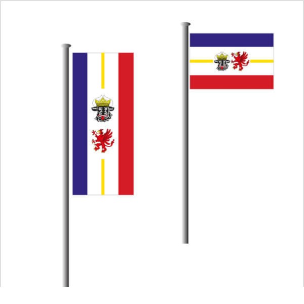 Flagge Fahne Mecklenburg Ochsenkopf Hissflagge 150 x 250 cm 