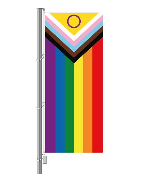 Inter*Progress-Pride Fahne - Hochformat