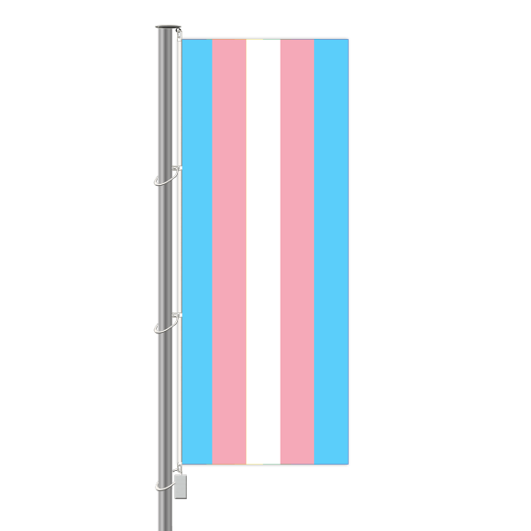 Transgenderfahne - Hochformat