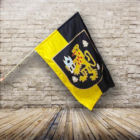 Tischflagge Rostock Kämpfen & Siegen Fahne Flagge 10 x 15 cm